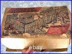 Fort Apache Stockade Vintage Plastic Toy Set Western Plastic Characters w Box
