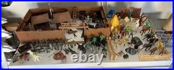 Fort Apache Stockade Vintage Plastic Toy Set Western Plastic Characters w Box