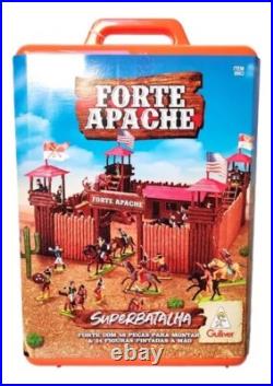 Fort Apache Vintage Old West Cowboy Figuras Indianas Super Battle Playset Marx