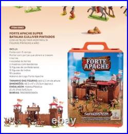 Fort Apache Vintage Old West Cowboy Figuras Indianas Super Battle Playset Marx