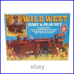 Fort Apache Wild West Vintage playset Cowboys & Indians Marx with extras