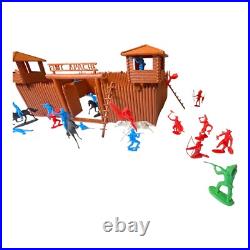 Fort Apache Wild West Vintage playset Cowboys & Indians Marx with extras