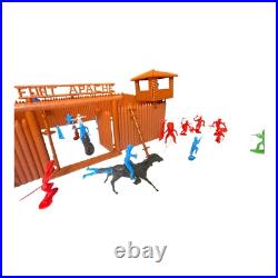 Fort Apache Wild West Vintage playset Cowboys & Indians Marx with extras