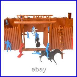 Fort Apache Wild West Vintage playset Cowboys & Indians Marx with extras