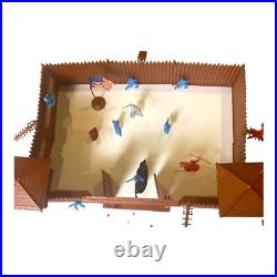 Fort Apache Wild West Vintage playset Cowboys & Indians Marx with extras