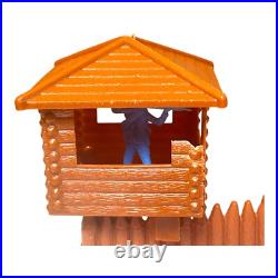Fort Apache Wild West Vintage playset Cowboys & Indians Marx with extras
