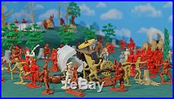 French and Indian War'Forest Ambush' Playset #2 54mm Plastic Toy Soldiers