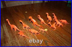 Full Set of All 12 Nabisco Cereal Premium MPC Orange Dinosaurs & Monsters Marx