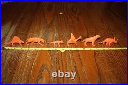 Full Set of All 12 Nabisco Cereal Premium MPC Orange Dinosaurs & Monsters Marx