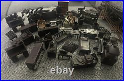 Furniture Lot for Marx Western Ranch Tin Cabin, plastic furniture, accessories