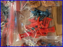 GIANT Lot Vintage Marx Misc Army Men Cowboys Indians Space Plastic Figures