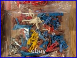 GIANT Lot Vintage Marx Misc Army Men Cowboys Indians Space Plastic Figures