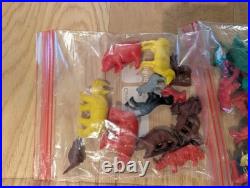 GIANT Lot Vintage Marx Misc Army Men Cowboys Indians Space Plastic Figures