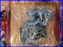 GIANT Lot Vintage Marx Misc Army Men Cowboys Indians Space Plastic Figures
