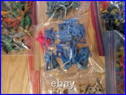 GIANT Lot Vintage Marx Misc Army Men Cowboys Indians Space Plastic Figures