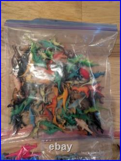 GIANT Lot Vintage Marx Misc Army Men Cowboys Indians Space Plastic Figures
