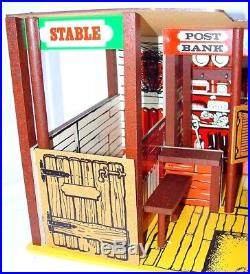 Gabriel Marx Toys THE LONE RANGER 12 DODGE CITY STORE STREET Playset MIB`73 NEW