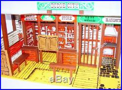 Gabriel Marx Toys THE LONE RANGER 12 DODGE CITY STORE STREET Playset MIB`73 NEW