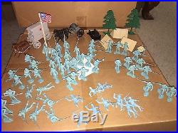 Giant Blue and Gray Battle Set by Marx in original box most pieces