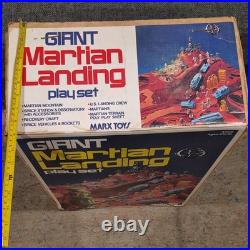 Giant Martian Landing Playset Box Only 1977 Louis Marx Toys & Co RARE ITEM