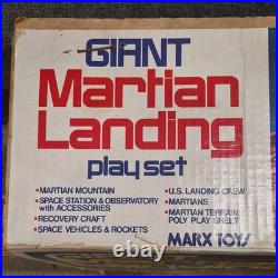 Giant Martian Landing Playset Box Only 1977 Louis Marx Toys & Co RARE ITEM