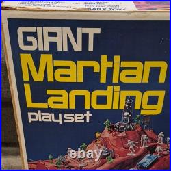 Giant Martian Landing Playset Box Only 1977 Louis Marx Toys & Co RARE ITEM