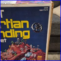Giant Martian Landing Playset Box Only 1977 Louis Marx Toys & Co RARE ITEM