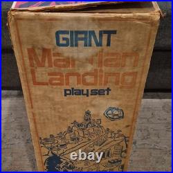 Giant Martian Landing Playset Box Only 1977 Louis Marx Toys & Co RARE ITEM
