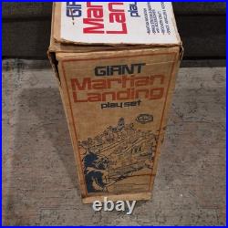 Giant Martian Landing Playset Box Only 1977 Louis Marx Toys & Co RARE ITEM