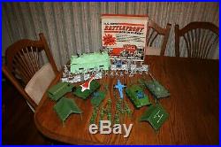 Grant's MPC Army Battlefront Playset with Tanks & German Pillbox Marx Timmee