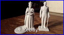 HTF 1953 MARX QUEEN ELIZABETH & Duke of Edinburgh (Prince Phillip) ROYAL Figure