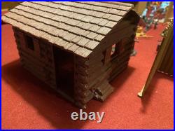 HUGE 278 pieces Vintage 1960's MARX FORT APACHE PLAYSET #3680 many extras