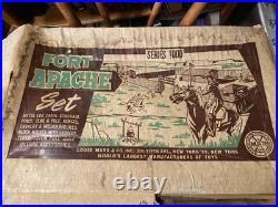 HUGE 278 pieces Vintage 1960's MARX FORT APACHE PLAYSET #3680 many extras