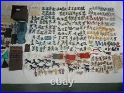 HUGE Lot 250+pc Vtg Marx MIXED Playset Figures/Accessories Battleground/Roy Roge