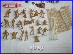 HUGE Lot 250+pc Vtg Marx MIXED Playset Figures/Accessories Battleground/Roy Roge