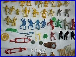 HUGE Lot 250+pc Vtg Marx MIXED Playset Figures/Accessories Battleground/Roy Roge