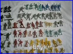 HUGE Lot 250+pc Vtg Marx MIXED Playset Figures/Accessories Battleground/Roy Roge