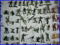 HUGE Lot 250+pc Vtg Marx MIXED Playset Figures/Accessories Battleground/Roy Roge