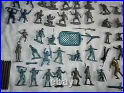 HUGE Lot 250+pc Vtg Marx MIXED Playset Figures/Accessories Battleground/Roy Roge