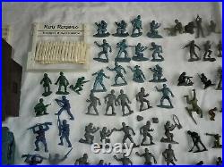 HUGE Lot 250+pc Vtg Marx MIXED Playset Figures/Accessories Battleground/Roy Roge