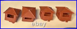 HUGE Lot Of Marx Fort Apache Playset Parts REISSUE Cavalry Blockhouse Cabin