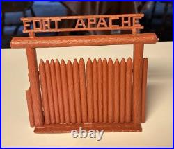 HUGE Lot Of Marx Fort Apache Playset Parts REISSUE Cavalry Blockhouse Cabin