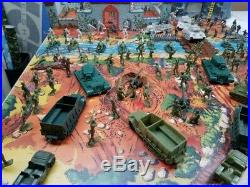 HUGE NAVARONE BATTLEGROUND U. S/GERMAN DUAL PLAYSET CUSTOM BOX With MARX TOYS! II