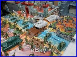 HUGE NAVARONE BATTLEGROUND U. S/GERMAN DUAL PLAYSET CUSTOM BOX With MARX TOYS! II