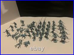 HUGE Vintage 1950s Marx Civil War Battle Of The Blue & Gray Playset Lot