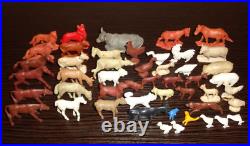 Happi Time Farm vintage metal toy lot barn silo chicken coop tractor fence