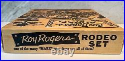 Hard to find with jeep 1950's Marx Roy Rogers Rodeo Playset #3689