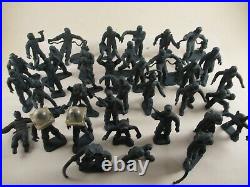 Huge Lot 36 1950s Marx Figures Space Men Astronauts Aliens Tom Corbett Rex Mars