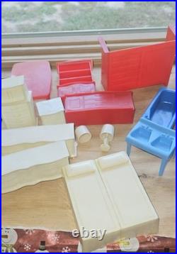 Huge Lot Vintage Dollhouse Toy Furniture Marx Mcx Superior Hong Kong