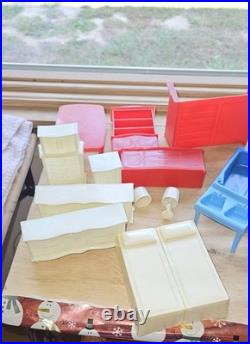 Huge Lot Vintage Dollhouse Toy Furniture Marx Mcx Superior Hong Kong